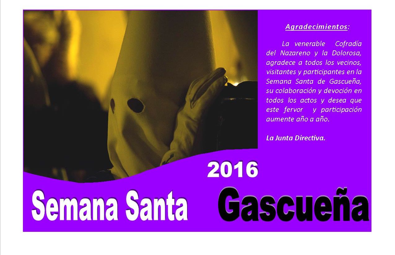 Semana Santa en Gascueña 2016 Gascueña